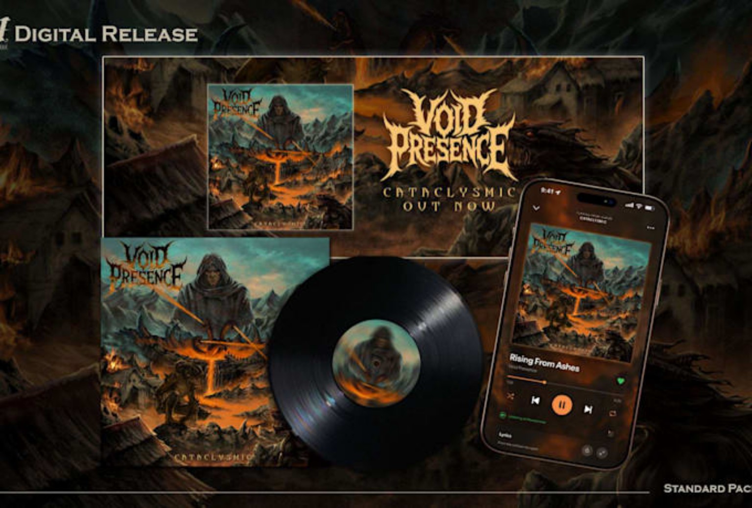 Void Presence — Cataclysmic — Full digital release package by Geraldine Creative Co.
