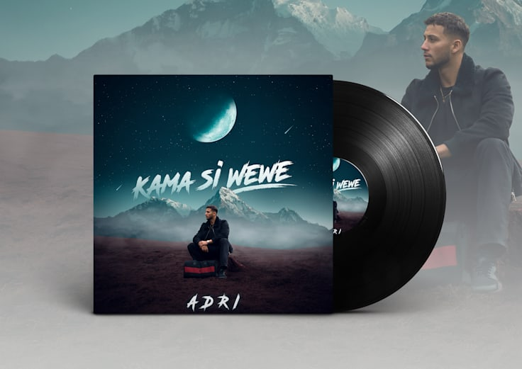 Kama Si Wewe — Adri — Album cover and vinyl presentation by Geraldine Creative Co.