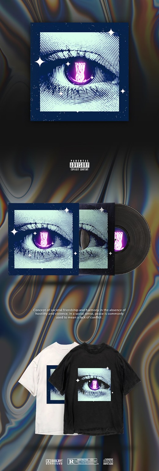 Taboo — Release & Merch — Cover, vinyl and apparel rollout by Geraldine Creative Co.