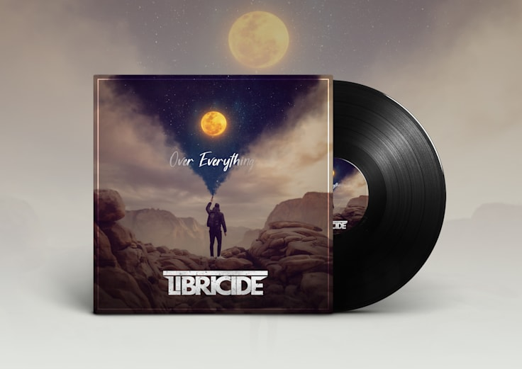Over Everything — Librocide — Album cover and vinyl presentation by Geraldine Creative Co.