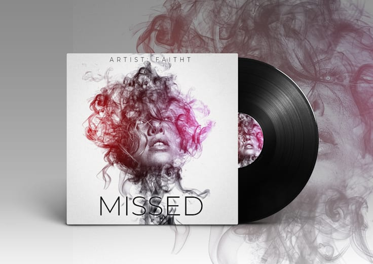 Missed — Album cover and vinyl presentation by Geraldine Creative Co.