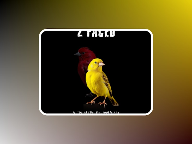 2 Faced — Single cover artwork by Geraldine Creative Co.