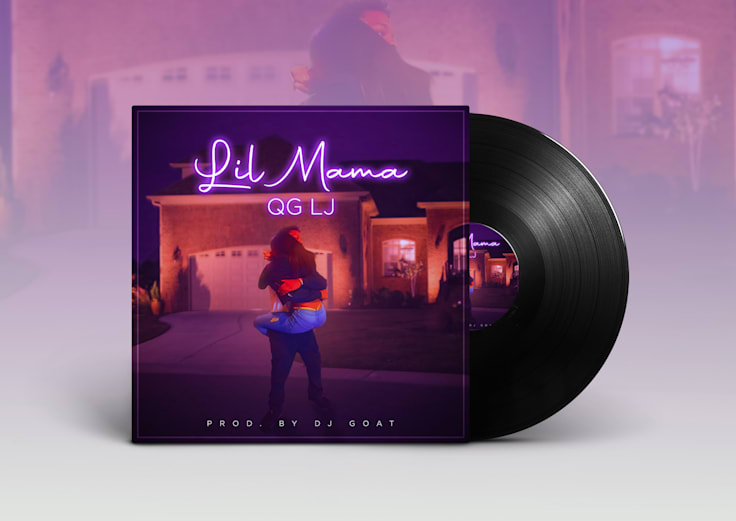 Lil Mama — QG LJ — Single cover and vinyl presentation by Geraldine Creative Co.