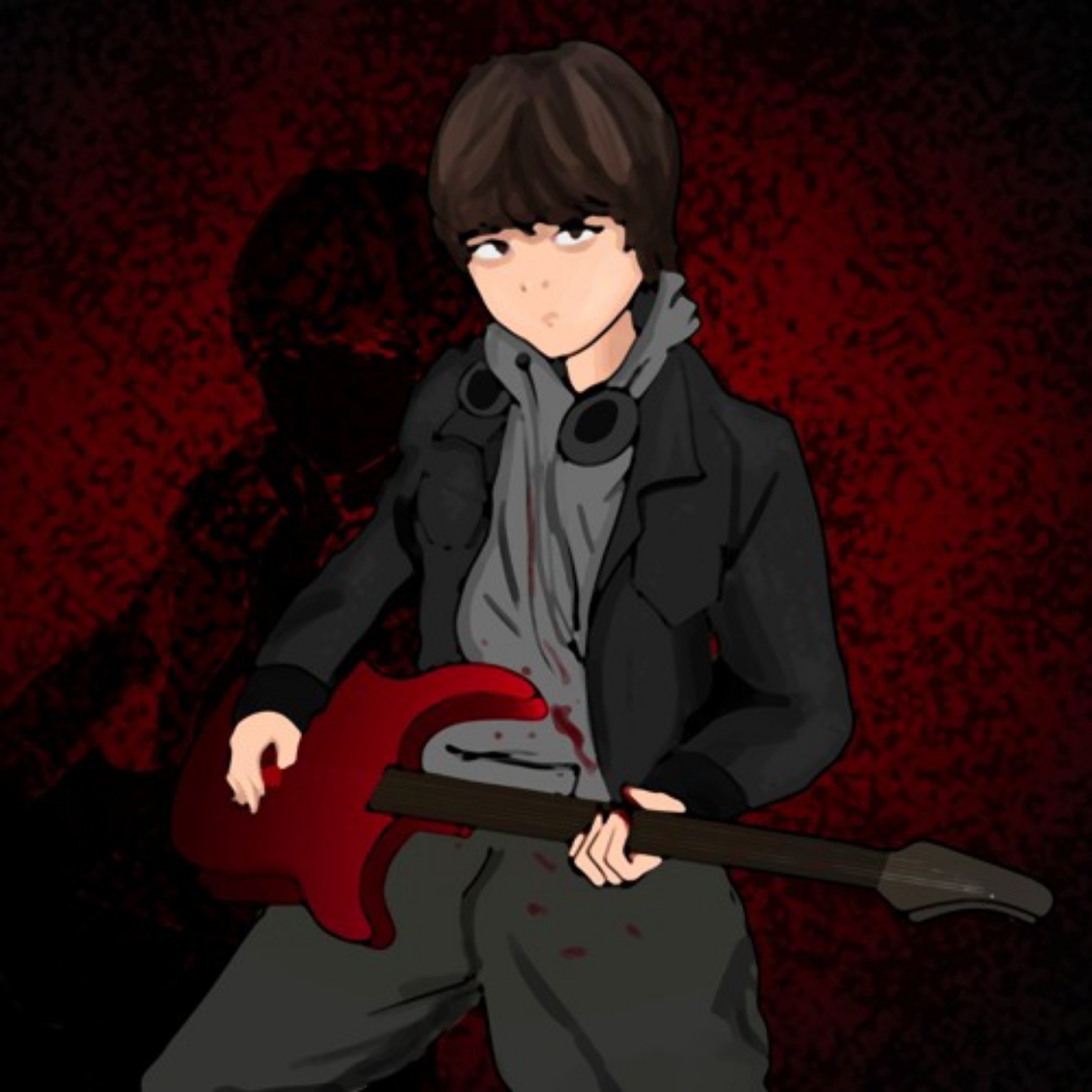 Red Room — Character illustration for release visuals by Geraldine Creative Co.