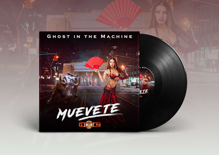 Muévete — Ghost in the Machine — Album cover and vinyl presentation by Geraldine Creative Co.