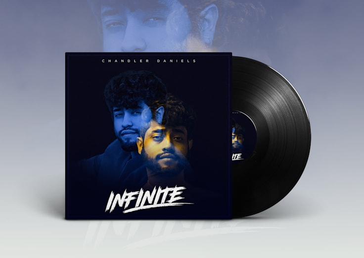 Infinite — Chandler Daniels — Album cover and vinyl presentation by Geraldine Creative Co.